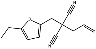 Propanedinitrile, [(5-ethyl-2-furanyl)methyl]-2-propenyl- (9CI) Structure
