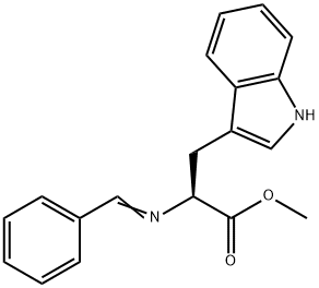 L-TRYPTOPHAN METHYL ESTER, BENZALDIMINE Struktur