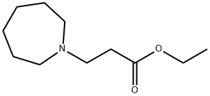 ヘキサヒドロ-1H-アゼピン-1-プロピオン酸エチル 化学構造式