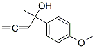 Benzenemethanol, 4-methoxy-alpha-methyl-alpha-1,2-propadienyl- (9CI) 结构式