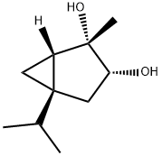 Bicyclo[3.1.0]hexane-2,3-diol, 2-methyl-5-(1-methylethyl)-, (1S,2S,3R,5S)- (9CI) Struktur