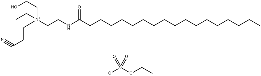 67633-82-3 (2-cyanoethyl)ethyl(2-hydroxyethyl)[2-[(1-oxooctadecyl)amino]ethyl]ammonium ethyl sulphate 