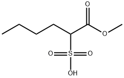 1-methyl 2-sulphohexanoate Structure