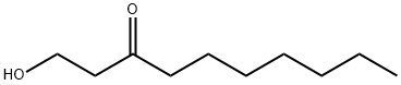 1-ヒドロキシ-3-デカノン 化学構造式