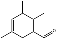 3,5,6-trimethylcyclohex-3-ene-1-carbaldehyde Structure