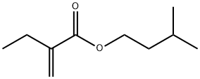 2-メチレンブタン酸3-メチルブチル 化学構造式