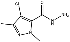 4-CHLORO-1,3-DIMETHYL-1H-PYRAZOLE-5-CARBOHYDRAZIDE Struktur