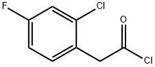 (2-クロロ-4-フルオロフェニル)アセチルクロリド 化学構造式