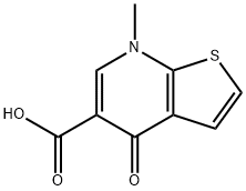 7-METHYL-4-OXO-4,7-DIHYDROTHIENO[2,3-B]PYRIDINE-5-CARBOXYLIC ACID 结构式