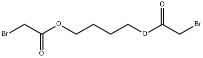 Bromoacetic acid 1,4-butanediyl ester Structure