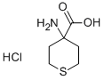 4-アミノ-4-カルボキシテトラヒドロチオピラン塩酸塩 化学構造式