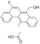 5-fluoro-7-hydroxymethyl 12-methylbenzanthracene acetate 结构式