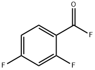 Benzoyl fluoride, 2,4-difluoro- (9CI) Struktur