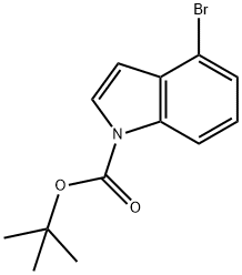 4-溴吲哚-1-羧基 酸 叔-丁基 酯,676448-17-2,结构式
