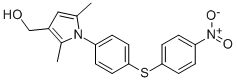 1H-PYRROLE-3-METHANOL, 2,5-DIMETHYL-1-[4-[(4-NITROPHENYL)THIO]PHENYL]- Struktur