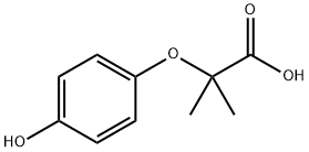 2-(4-hydroxyphenoxy)-2-methylpropionic acid Struktur