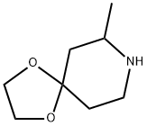 7-メチル-1,4-ジオキサ-8-アザスピロ[4.5]デカン 化学構造式