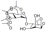 1,6-Anhydro-4-O-(2,3,4,6-tetra-O-acetyl-a-D-mannopyranosyl)--D-mannopyranose Struktur
