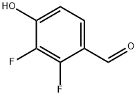 2,3‐ジフルオロ‐4‐ヒドロキシベンズアルデヒド 化学構造式