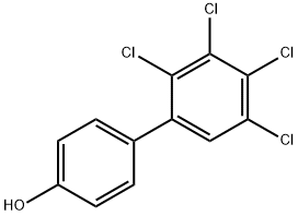4-ヒドロキシ-2',3',4',5'-テトラクロロビフェニル STANDARD 化学構造式