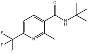 3-PYRIDINECARBOXAMIDE, N-(1,1-DIMETHYLETHYL)-2-METHYL-6-(TRIFLUOROMETHYL)- Structure