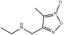 1,2,5-Oxadiazole-3-methanamine, N-ethyl-4-methyl-, 5-oxide (9CI) Structure