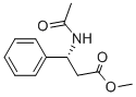Methyl (R)-3-acetamido-3-phenylpropanoate Struktur