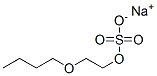 sodium 2-butoxyethyl sulphate Struktur