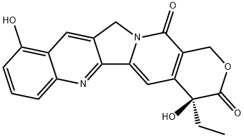 4-Ethyl-4,10-dihydroxy-1H-pyrano[3',4':6,7]indolizino[1,2-b]quinoline-3,14(4H,12H)-dione Struktur