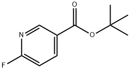 3-Pyridinecarboxylic acid, 6-fluoro-, 1,1-diMethylethyl ester Struktur