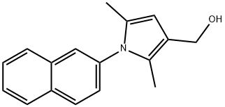 1H-PYRROLE-3-METHANOL, 2,5-DIMETHYL-1-(2-NAPHTHALENYL)- 结构式
