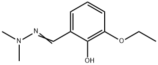 Benzaldehyde, 3-ethoxy-2-hydroxy-, dimethylhydrazone (9CI) Structure