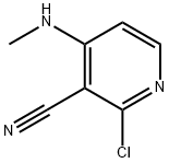 2-氯-4-(甲氨基)烟酸腈 结构式