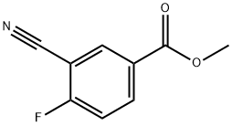 Methyl 3-cyano-4-fluorobenzoate Struktur