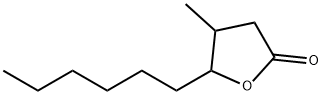 5-hexyldihydro-4-methylfuran-2(3H)-one Struktur