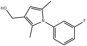 1-(3-FLUOROPHENYL)-2,5-DIMETHYL-1H-PYRROLE-3-METHANOL Struktur