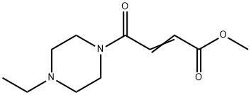 2-Butenoicacid,4-(4-ethyl-1-piperazinyl)-4-oxo-,methylester(9CI) Structure