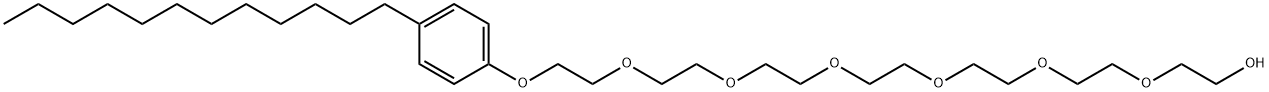 20-(4-dodecylphenoxy)-3,6,9,12,15,18-hexaoxaicosan-1-ol Struktur