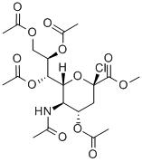 N-ACETYL-2-CHLORO-2-DEOXYNEURAMINIC ACID METHYL ESTER 4,7,8,9-TETRAACETATE Struktur