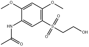 N-[5-[(2-hydroxyethyl)sulphonyl]-2,4-dimethoxyphenyl]acetamide 结构式