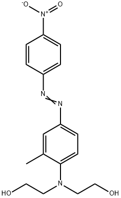 2,2'-[[2-methyl-4-[(4-nitrophenyl)azo]phenyl]imino]bisethanol Struktur