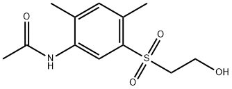 N-[5-[(2-hydroxyethyl)sulphonyl]-2,4-dimethylphenyl]acetamide 结构式