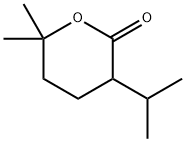 tetrahydro-6,6-dimethyl-3-(1-methylethyl)-2H-pyran-2-one Struktur