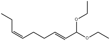 (2E,6Z)-1,1-ジエトキシ-2,6-ノナジエン 化学構造式