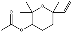tetrahydro-2,2,6-trimethyl-6-vinyl-2H-pyran-3-yl acetate 结构式