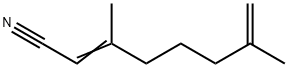 3,7-ジメチル-2,7-オクタジエンニトリル 化学構造式