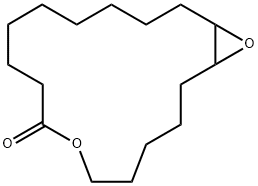 7,18-dioxabicyclo[15.1.0]octadecan-8-one Struktur