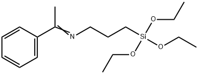 N-(1-phenylethylidene)-3-(triethoxysilyl)propylamine Struktur