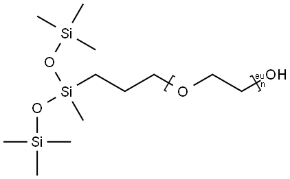 Carbinol (Hydroxyl) Terminated Polydimethylsiloxane Structure