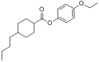 4-丁基环己烷基羧酸-4-乙氧基苯酯, 67679-56-5, 结构式